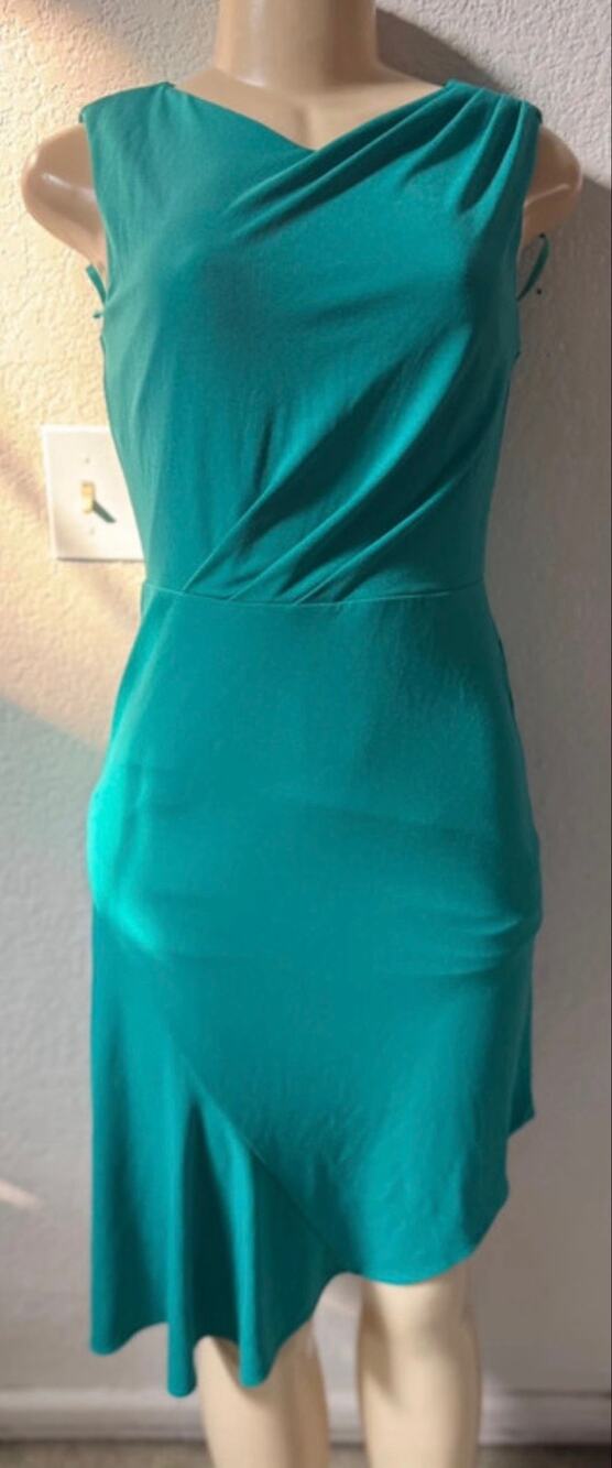 Ann Taylor Asymmetrical bodycon sexy classy business dress size XS